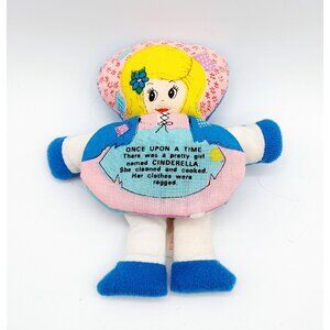 1977 Dan-Dee Cloth Flip Storybook Doll Cinderella & The Three Bears 1 doll
